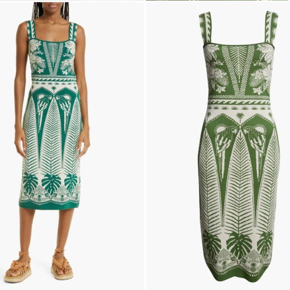 FARM RIO MCCAW JACQUARD SWEATER DRESS sz XXS - Picture 4 of 5